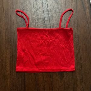 Brandy Melville red crop tank